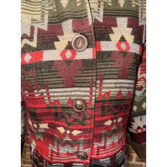 Coldwater Creek Southwestern Lined Blazer Aztec Sz 8 EUC Santa Fe CABIN CORE - Picture 3 of 12